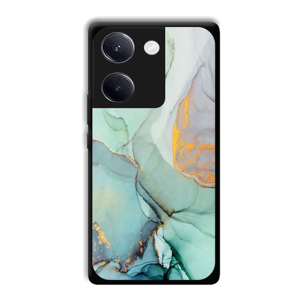 Green Marble Phone Customized Printed Back Cover for Vivo Y200 Pro 5G