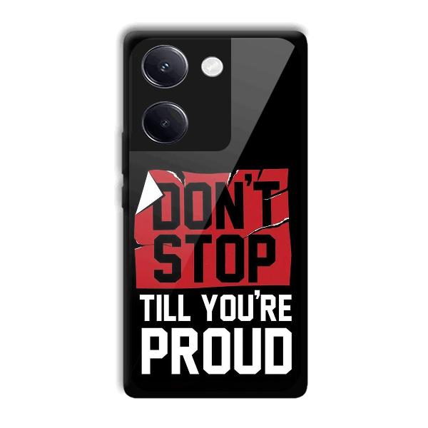 Don't Stop Phone Customized Printed Back Cover for Vivo Y200 Pro 5G