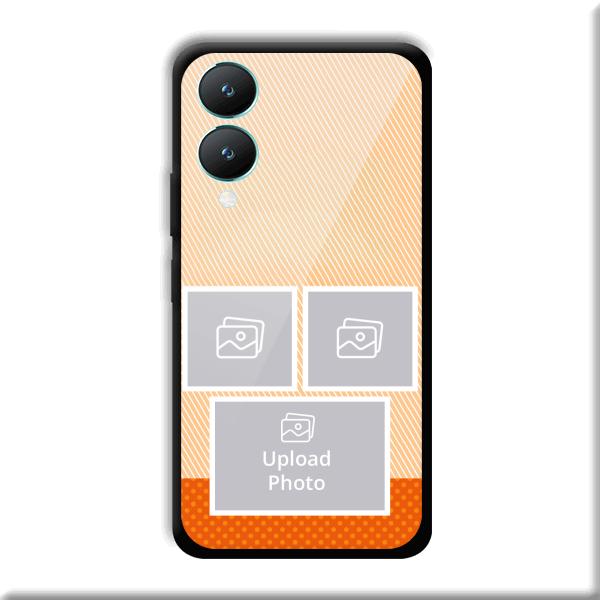 Orange Background Customized Printed Back Cover for Vivo Y28 5G