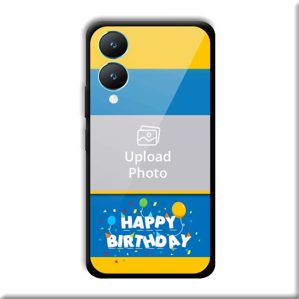 Happy Birthday Customized Printed Back Cover for Vivo Y28 5G