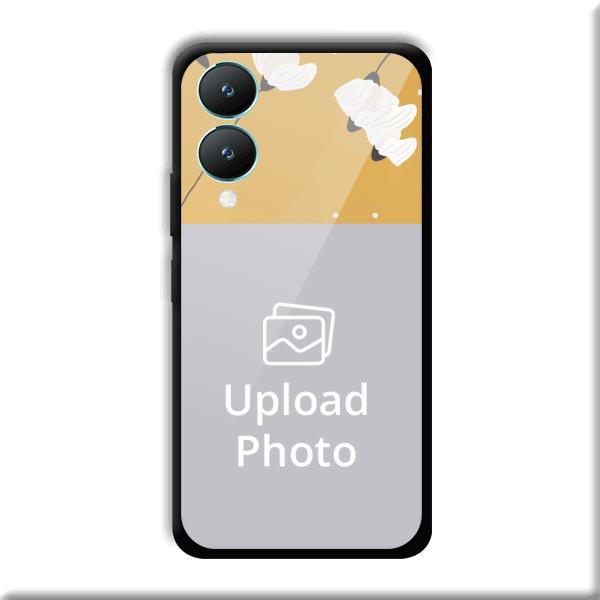Flowers Background Customized Printed Back Cover for Vivo Y28 5G