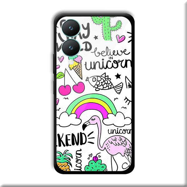 Stay Wild Phone Customized Printed Back Cover for Vivo Y28 5G