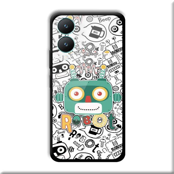 Animated Robot Phone Customized Printed Back Cover for Vivo Y28 5G