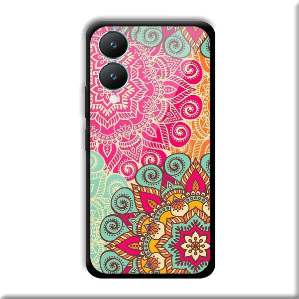 Floral Design Phone Customized Printed Back Cover for Vivo Y28 5G