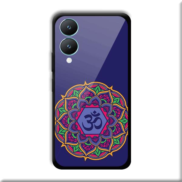 Blue Om Design Phone Customized Printed Back Cover for Vivo Y28 5G