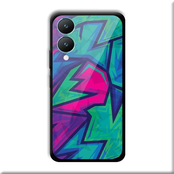 Dark Pink Design Phone Customized Printed Back Cover for Vivo Y28 5G