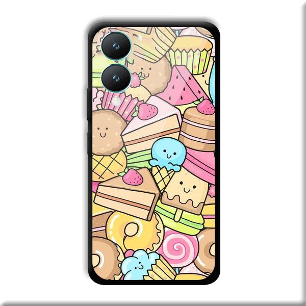 Love Desserts Phone Customized Printed Back Cover for Vivo Y28 5G