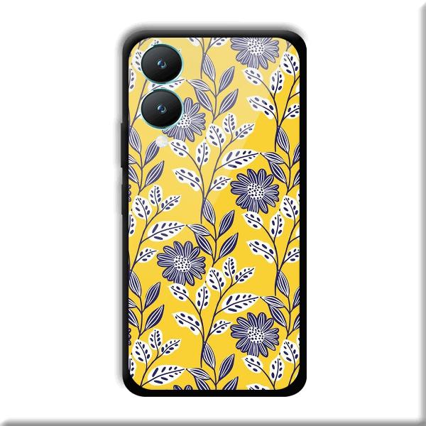 Yellow Fabric Design Phone Customized Printed Back Cover for Vivo Y28 5G
