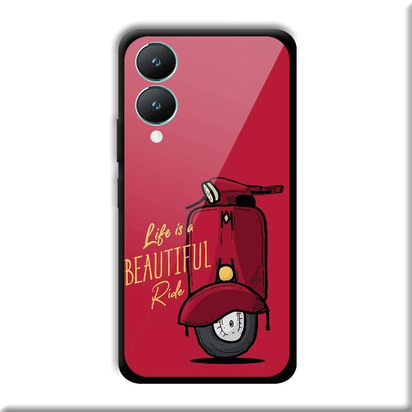 Life is Beautiful Phone Customized Printed Back Cover for Vivo Y28 5G