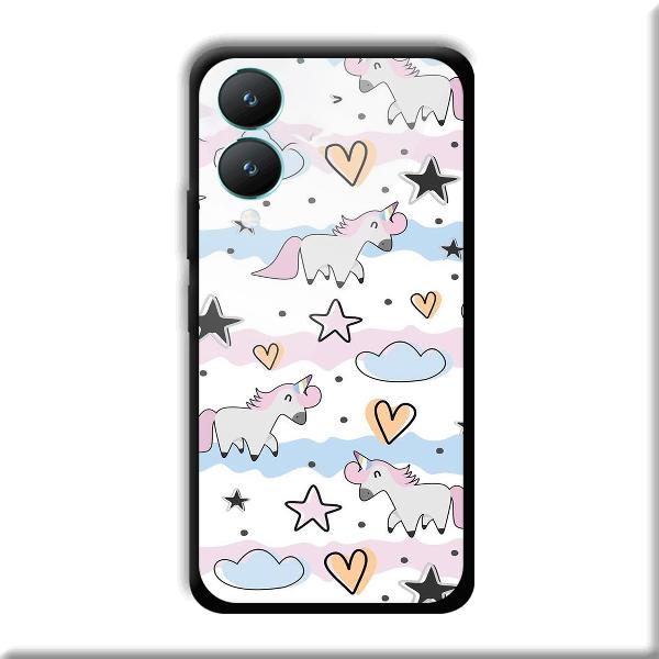 Unicorn Pattern Phone Customized Printed Back Cover for Vivo Y28 5G