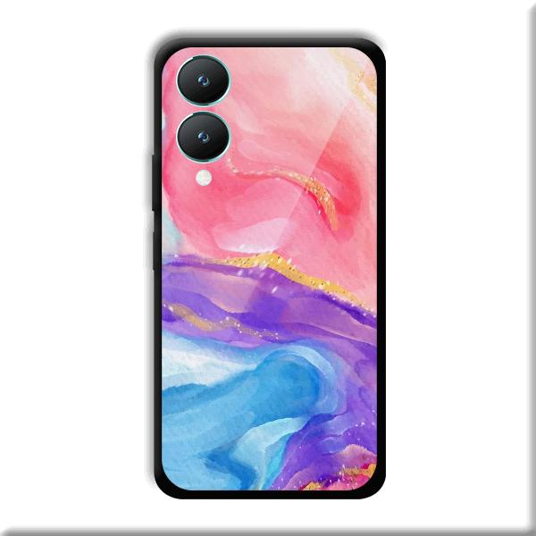Water Colors Phone Customized Printed Back Cover for Vivo Y28 5G