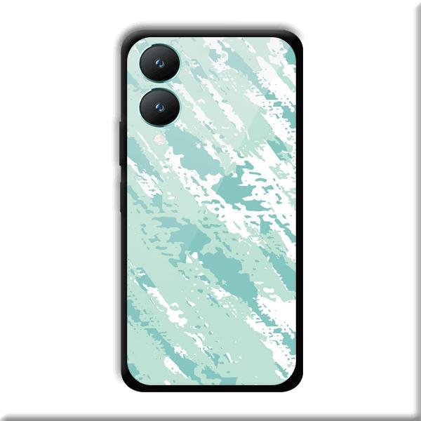 Sky Blue Design Phone Customized Printed Back Cover for Vivo Y28 5G
