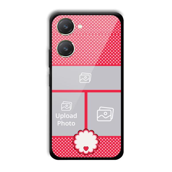 Little Hearts Customized Printed Back Cover for Vivo Y28s 5G