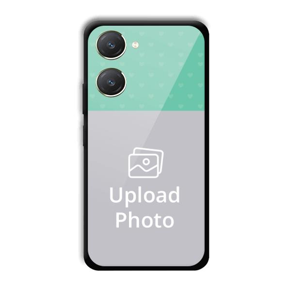 Green Hearts Customized Printed Back Cover for Vivo Y28s 5G