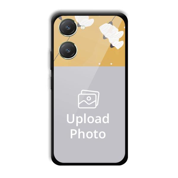Flowers Background Customized Printed Back Cover for Vivo Y28s 5G
