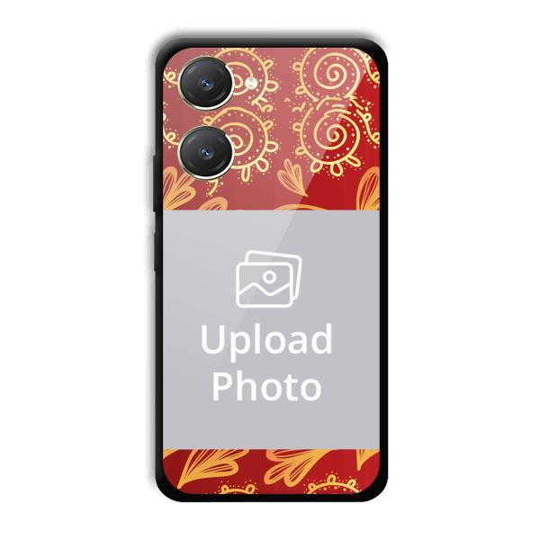 Red Design Customized Printed Back Cover for Vivo Y28s 5G