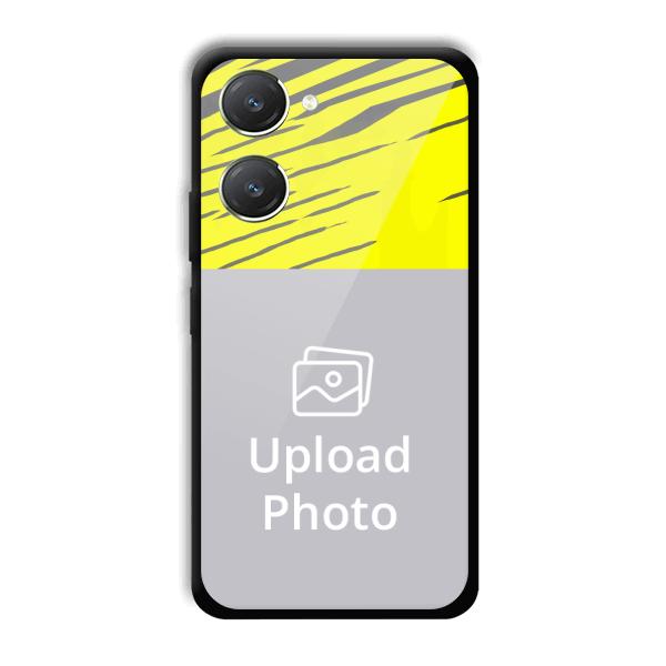 Yellow Lines Customized Printed Back Cover for Vivo Y28s 5G
