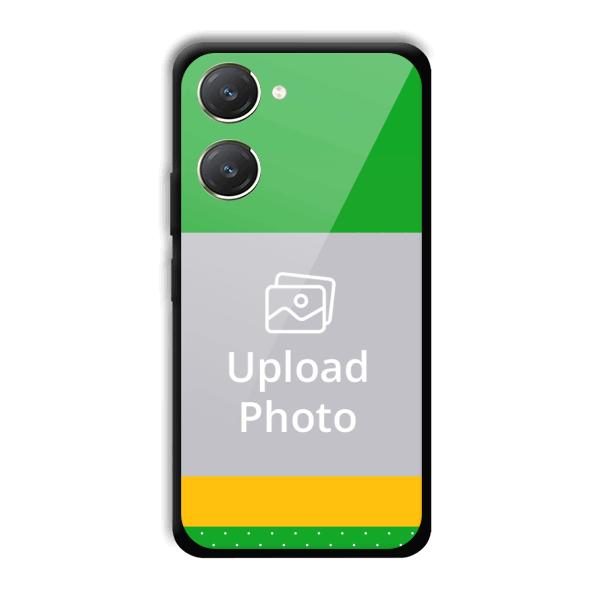 Green Yellow Customized Printed Back Cover for Vivo Y28s 5G