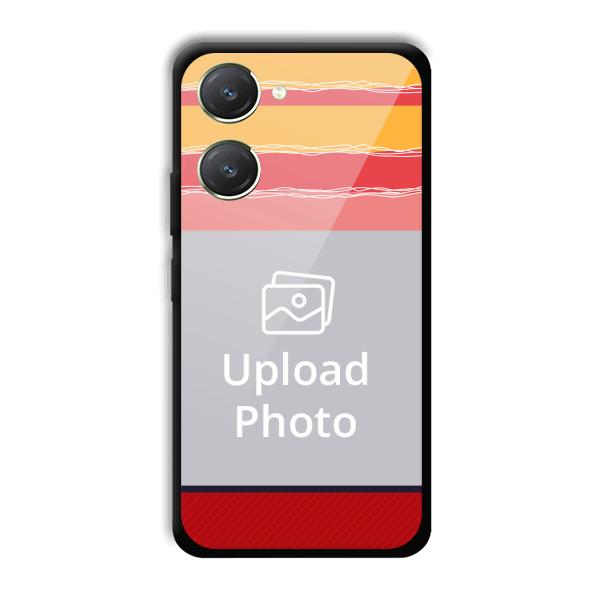 Yellow Pink Customized Printed Back Cover for Vivo Y28s 5G