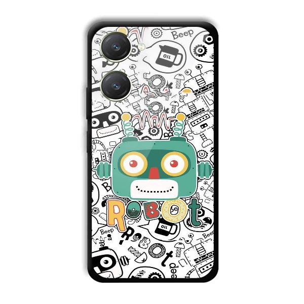 Animated Robot Phone Customized Printed Back Cover for Vivo Y28s 5G