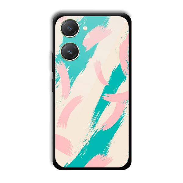 Pinkish Blue Phone Customized Printed Back Cover for Vivo Y28s 5G