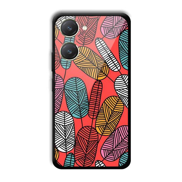 Lines and Leaves Phone Customized Printed Back Cover for Vivo Y28s 5G