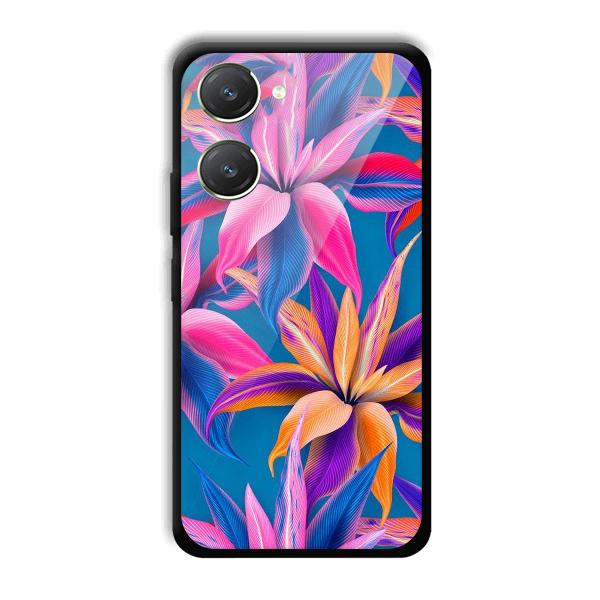 Aqautic Flowers Phone Customized Printed Back Cover for Vivo Y28s 5G