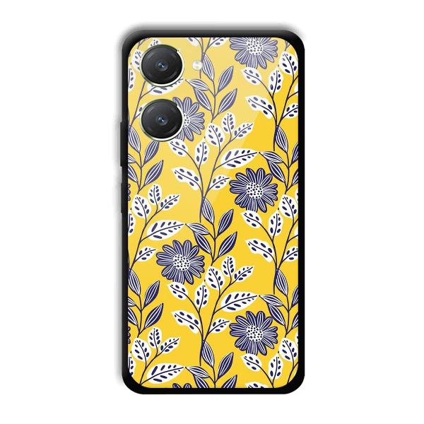 Yellow Fabric Design Phone Customized Printed Back Cover for Vivo Y28s 5G