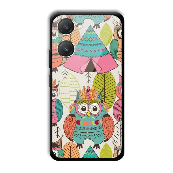 Fancy Owl Phone Customized Printed Back Cover for Vivo Y28s 5G