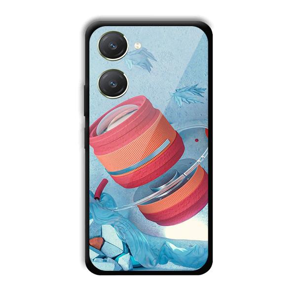 Blue Design Phone Customized Printed Back Cover for Vivo Y28s 5G