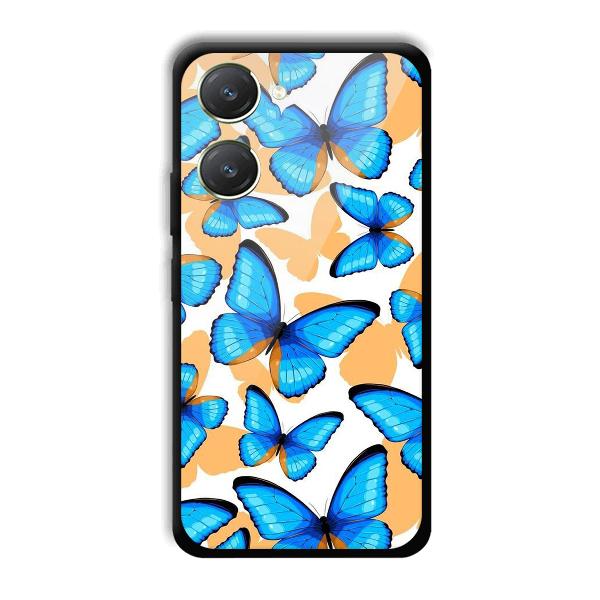 Blue Butterflies Phone Customized Printed Back Cover for Vivo Y28s 5G