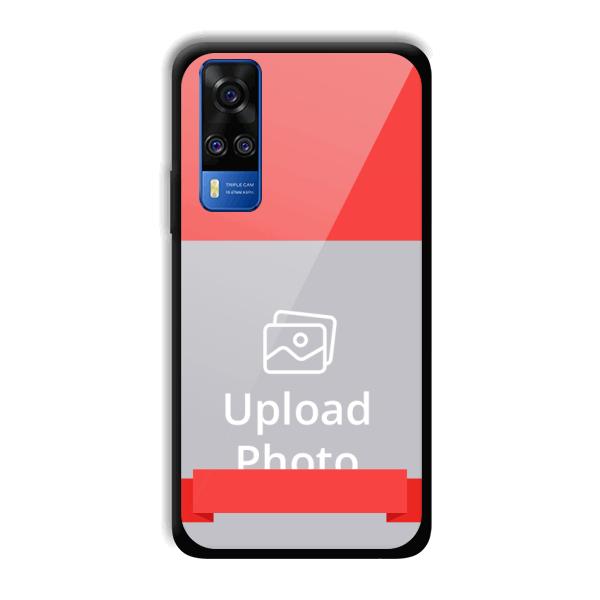 Red Design Customized Printed Back Cover for Vivo Y51A