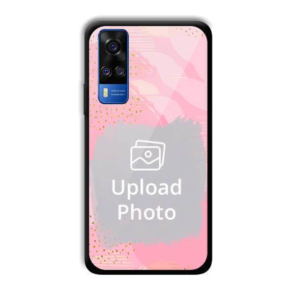 Sparkly Pink Customized Printed Back Cover for Vivo Y51A