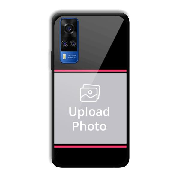 Pink Lines Customized Printed Back Cover for Vivo Y51A