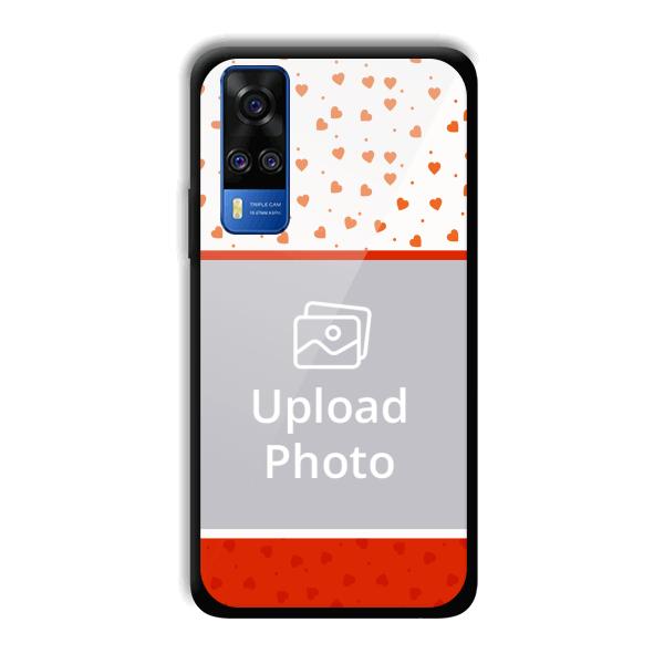 Orange Hearts Customized Printed Back Cover for Vivo Y51A