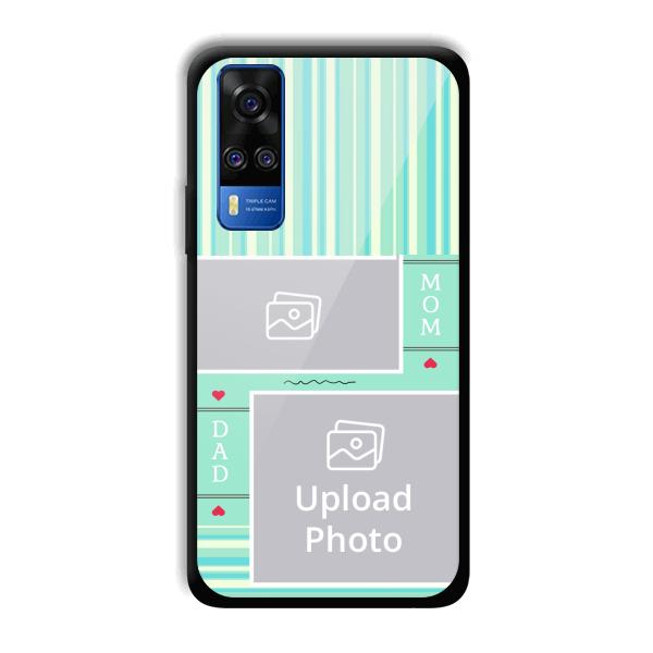 Mom Dad Customized Printed Back Cover for Vivo Y51A
