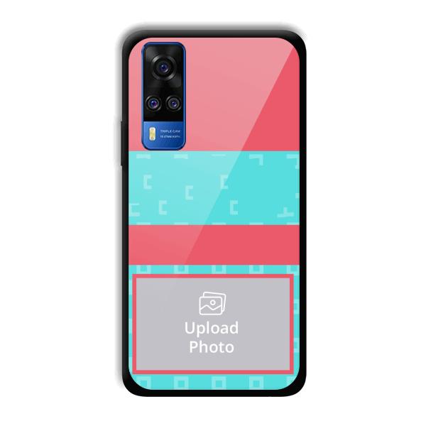 Bluish Pattern Customized Printed Back Cover for Vivo Y51A