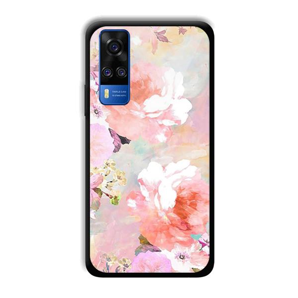 Floral Canvas Phone Customized Printed Back Cover for Vivo Y51A