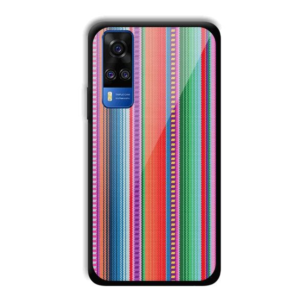 Fabric Pattern Phone Customized Printed Back Cover for Vivo Y51A