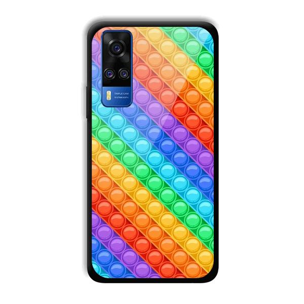 Colorful Circles Phone Customized Printed Back Cover for Vivo Y51A