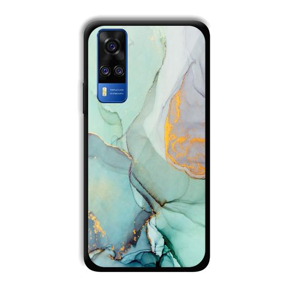 Green Marble Phone Customized Printed Back Cover for Vivo Y51A