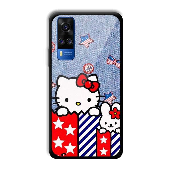 Cute Kitty Phone Customized Printed Back Cover for Vivo Y51A