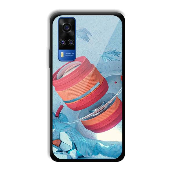 Blue Design Phone Customized Printed Back Cover for Vivo Y51A