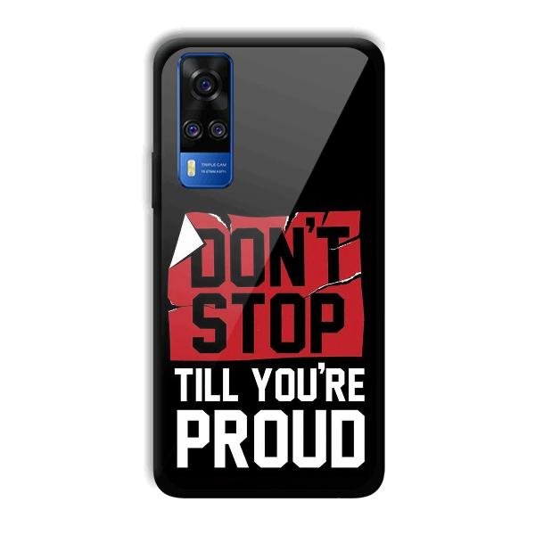 Don't Stop Phone Customized Printed Back Cover for Vivo Y51A