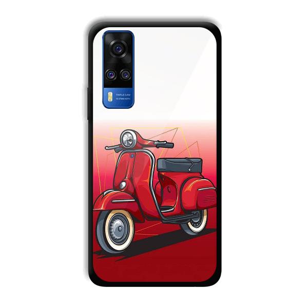 Red Scooter Phone Customized Printed Back Cover for Vivo Y51A