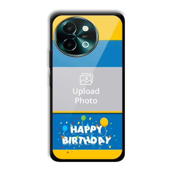 Happy Birthday Customized Printed Back Cover for Vivo Y58 5G