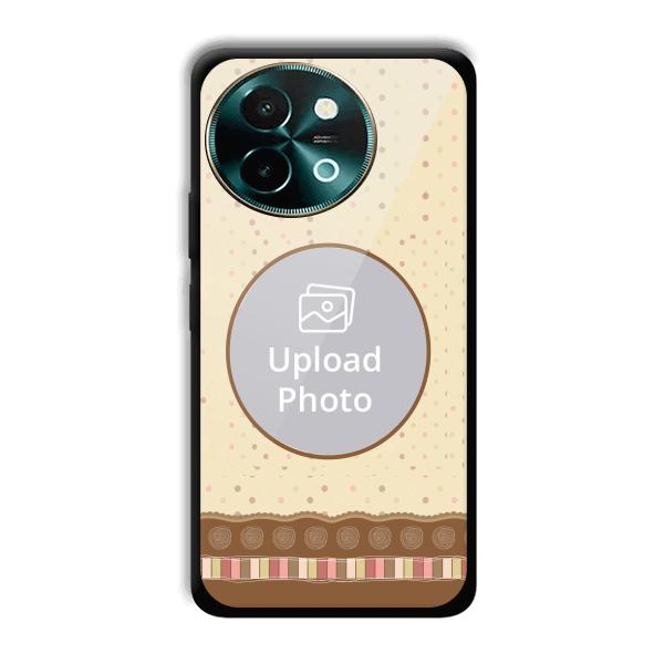 Brown Design Customized Printed Back Cover for Vivo Y58 5G
