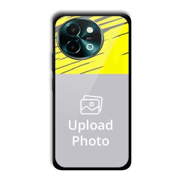 Yellow Lines Customized Printed Back Cover for Vivo Y58 5G