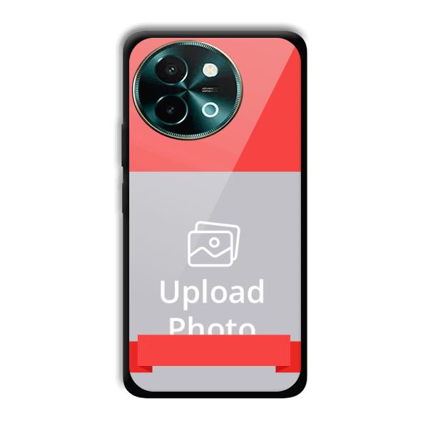 Red Design Customized Printed Back Cover for Vivo Y58 5G