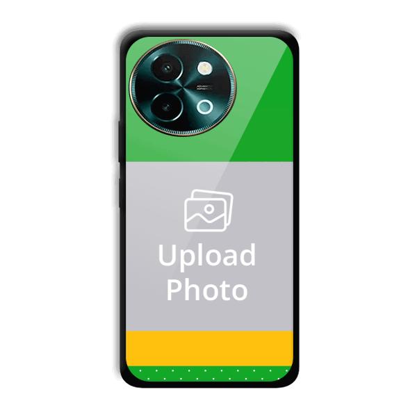 Green Yellow Customized Printed Back Cover for Vivo Y58 5G